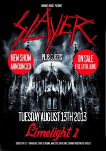 Slayer Limelight return
