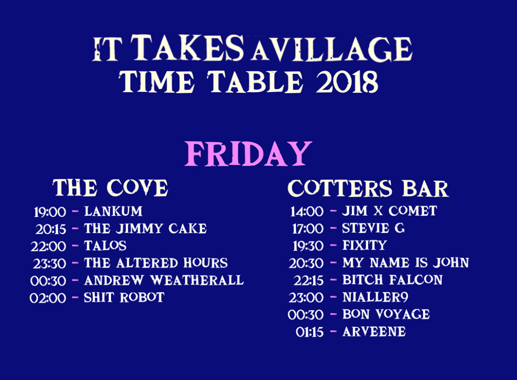 ITAV-FRIDAY-TIME-TABLE